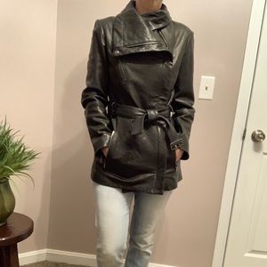 Andrew Marc lambskin leather jacket xs